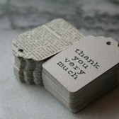 Wedding favor tag