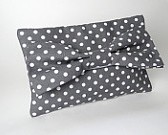 Cosmetic Bag gray and white 