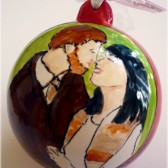 engagement portrait ornament