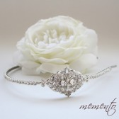 Grace Swarovski Elements Headband by Mauve Binchely / So classic and elegant / Vintage look / Available as Hair Comb and Boooch