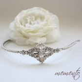 Ramona Swarovski Rhinestones Headband by Mauve Binchely / Bridal Hair Accessories / Weddings / Beautiful Vintage Look