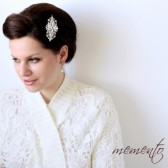 Katherine Swarovski Rhinestones and Pearls Hair Comb by Mauve Binchely / Vintage Flavor / Beautiful Head piece / Weddings