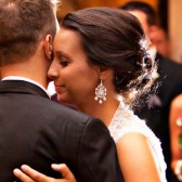 Glamorous / Bridal Earrings with Swarovski Pearls and Rhinestones by Mauve Binchely