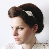 Grace Swarovski Elements Headband by Mauve Binchely / So classic and elegant / Vintage look / Available as Hair Comb and Boooch