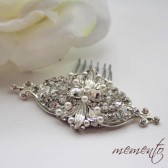 Grace Swarovski Elements Hair Comb by Mauve Binchely / So classic and elegant / Vintage look / Available as Headband and Boooch