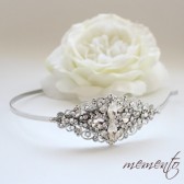 Beautiful Bridal Headband Inspired from Hollywood / Vintage Touch with Swarovski Rhinestones by Mauve Binchely