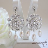 Gorgeous / Glamorous Earrings with Swarovski Elements by Mauve Binchely