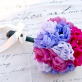 Peony fabric flower bouquet
