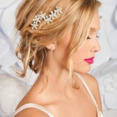 Fleur rhinestone hair comb