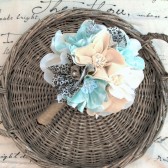 Something blue bridal bouquet