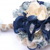 Something blue bridal bouquet