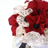 Poppy fabric flower bouquet