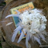 Custom Tinted Wizard of Oz Book Pages Paper Flower Bouquet-White