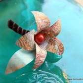 Red Bead Atlas Corsage
