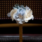 Cotton fabric flower bridesmaid bouquet