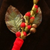 Red Bud Boutonniere Corsage - Everlasting