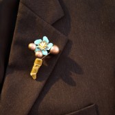 Small Blue Flower Boutonniere