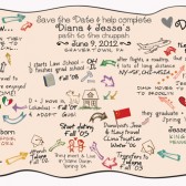 Our Story Save the Date Magnet/Card