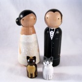 Bride and Groom with 2 pets