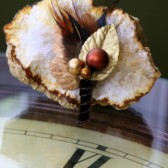 Metallic Maple Leaf Boutonniere