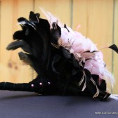 Black and Pale Pink Feather Bouquet