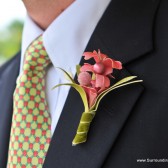 Pink Coral Flower Boutonniere