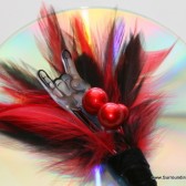 Rock and Roll Feather Boutonniere