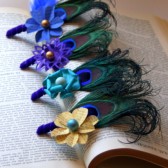 Peacock Encyclopedia Flower Boutonniere, Handmade and Unique