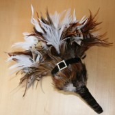 Natural Brown and White Feather Bouquet