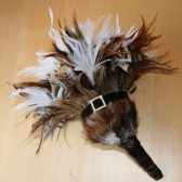 Natural Brown and White Feather Bouquet