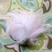Pale Pink Feathered Corsage