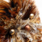 Natural Brown, Tan, Ivory, Cream and Black Feather Bouquet