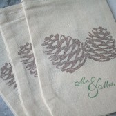 Muslin favor bags