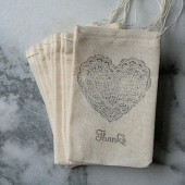 Muslin favor bags