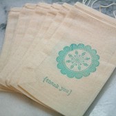 Muslin favor bags