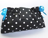 Polka Dot clutch 