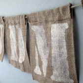 Custom Burlap Garland