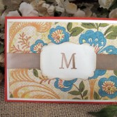 Custom Monogram Card