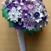 Royal Purple and Lilac Paper Flower Bouquet