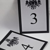 Chandelier Wedding Table Numbers