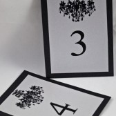 Chandelier Wedding Table Numbers