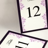 Damask Table Number
