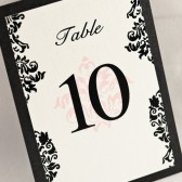 Damask Table Number