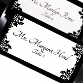 Damask Escort Card