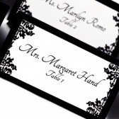Damask Escort Card