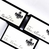 Chandelier Escort Card