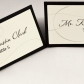 Swirl Escort Card