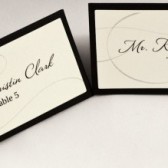 Swirl Escort Card
