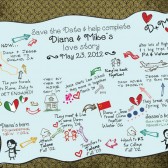 Our Story Save the Date Magnet/Card
