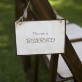 Reserved Seating Sign